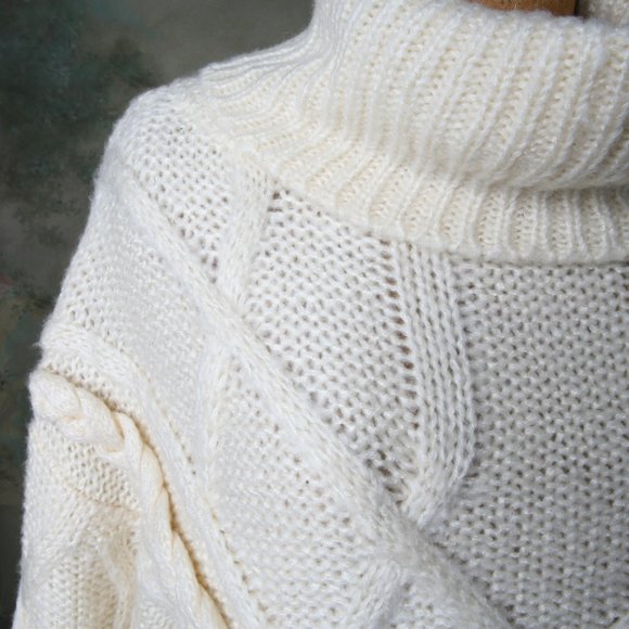 Daisy May Cozy Cable knit Oversized Sweater Size S - Picture 4 of 9